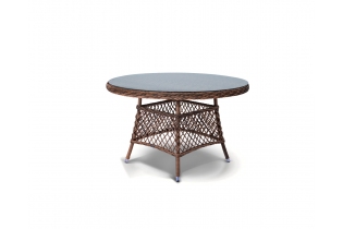 MR1000235 плетеный круглый стол из искусственного ротанга (коричневый)